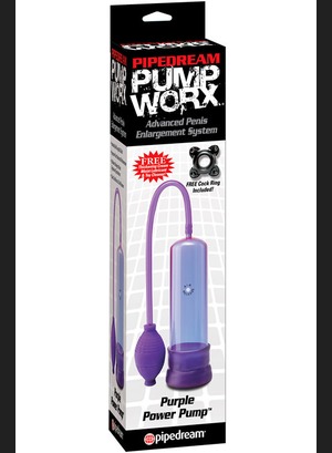 Помпа для увеличения пениса Silicone Purple Power Pump