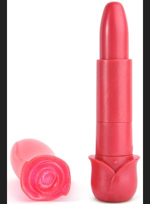 Мини вибратор помада Blooming Red Rose 6x Lipstick Vibe