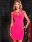 Сексуальное короткое платье Dress With Cutout Chest Pink