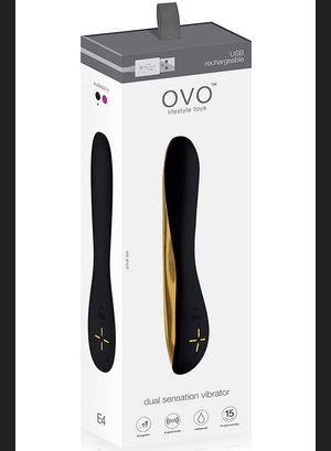 Вибратор OVO E4 Vibrator Black Gold