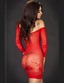 Платье сетка Chilirose CR-3499 Red