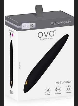 Мини вибратор OVO D5 Mini Vibe Black Gold