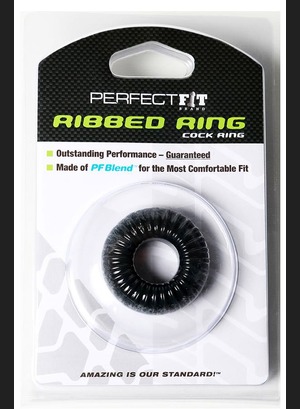 Кольцо Ribbed Ring Black