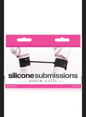 Силиконовые наручники Silicone Submissions Ankle Cuffs Black