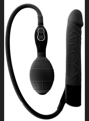 Вибратор с подкачкой Inflatable Vibrator Black