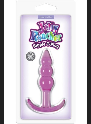 Анальная пробка Jelly Rancher T-plug Ripple Purple