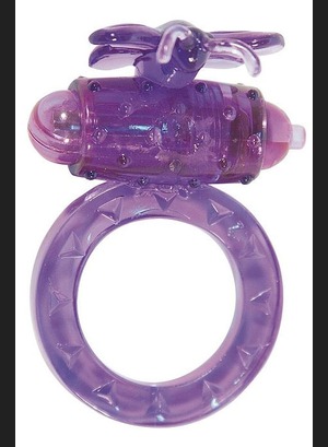 Кольцо для члена с вибрацией  Flutter Ring Vibrating Ring Purple