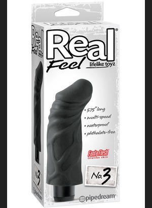 Реалистичный вибратор Real Feel Black No.3