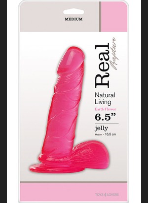 Фаллоимитатор на присоске Dildo Real Rapture Pink 6,5 Inch