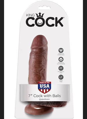 Фалоимитатор на присоске King Cock 7 Cock with Balls