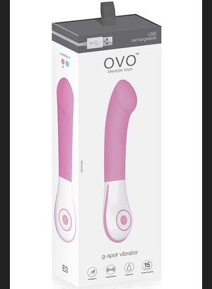Вибратор  OVO E3 G-Spot Vibrator Pink White