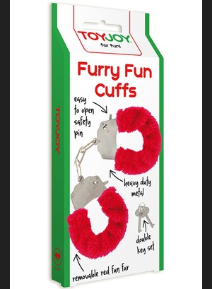 Наручники Furry Fun Cuffs Red Plush