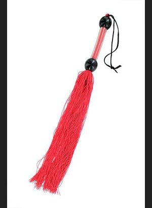 Флоггер Large Rubber Whip Red BDSM