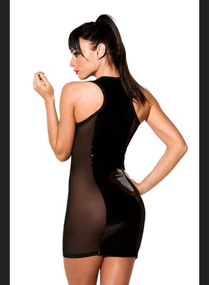 Сексуальное мини платье Dress Lack Racer Back Black