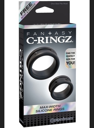Набор колец для члена Fantasy C-Ringz Max Width Silicone Rings Black