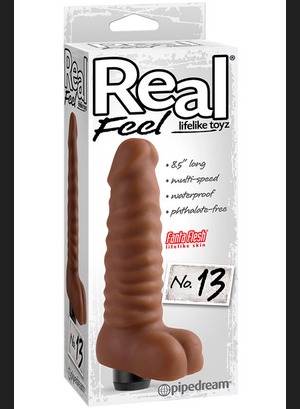 Реалистичный вибратор Real Feel Brown No.13