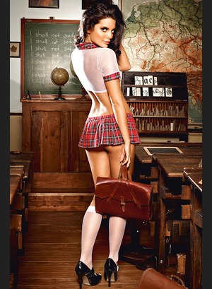 Эротический костюм школьницы Teachers Pet Schoolgirl Set Os