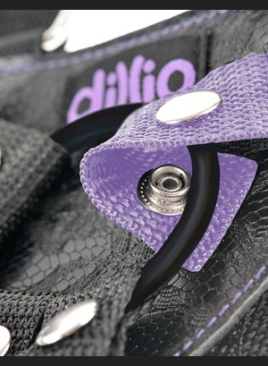 Страпон Dillio 7 Strap-On Suspender Harness Set Purple