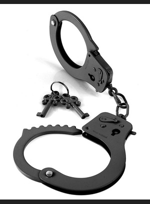 Металлические наручники Designer Cuffs Black