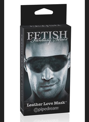 Кожаная маска на глаза Leather L Mask