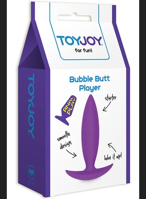 Анальная пробка Bubble Butt Player Starter Purple