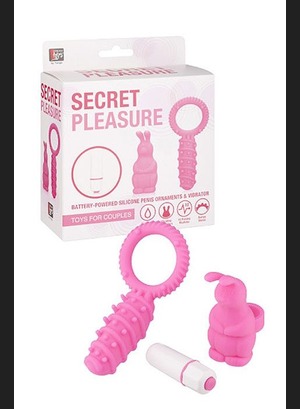 Кольцо Secret Couple Vibrating Set Pink