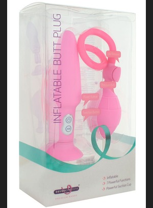 Анальный расширитель Inflatable Buttplug Pink