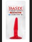 Анальная пробка Basix 4 inch Mini Butt Plug Red