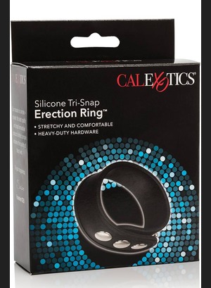 Кольцо Silicone Tri-snap Erection Ring Black