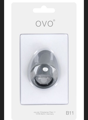 Кольцо для члена Ovo B11 Vibrating Ring Grey